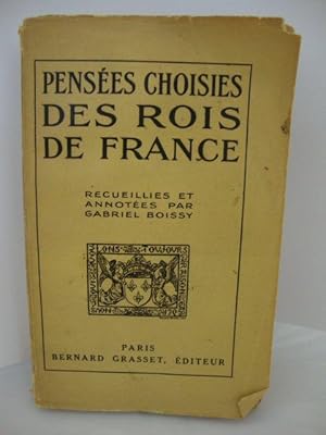 Bild des Verkufers fr Pensees Choisies: Des Rois De France zum Verkauf von PsychoBabel & Skoob Books