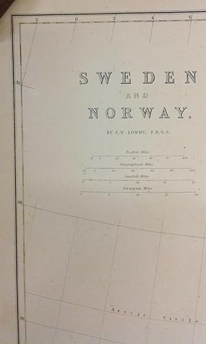 Sweden and Norway. Complete 2 sheet map. Dispatch Atlas
