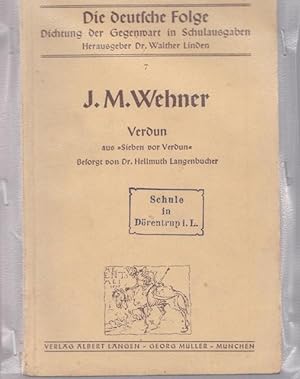 Verdun aus " Sieben von Verdun ". Besorgt von Dr. Hellmuth Langebucher.