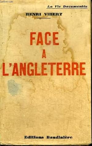 Bild des Verkufers fr FACE A L'ANGLETERRE zum Verkauf von Le-Livre