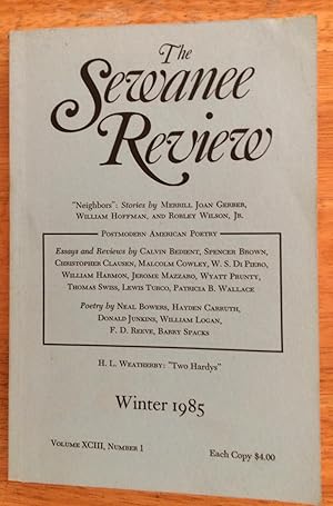 Seller image for The Sewanee Review, Winter 1985, Volume XCIII, Number 1 for sale by Lucky Panther Books