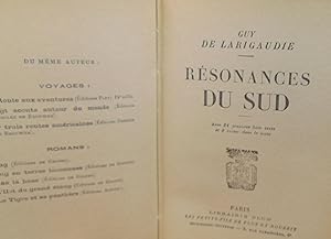 Bild des Verkufers fr Rsonances du sud zum Verkauf von librairie le vieux livre