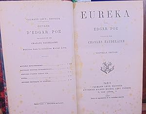 Image du vendeur pour Eureka. Traduit par Charles Baudelaire 1887 mis en vente par librairie le vieux livre