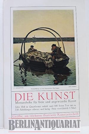 Bild des Verkufers fr Die Kunst. Monatshefte fr freie und angewandte Kunst. Werbeprospekt. zum Verkauf von BerlinAntiquariat, Karl-Heinz Than