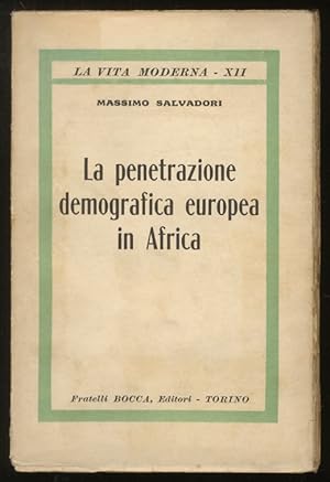 La penetrazione demografica europea in Africa.
