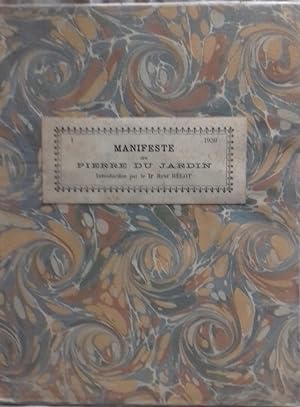Seller image for MANIFESTE.introduction de Ren Helot.1939 for sale by Victor76