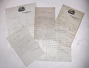 5 handschriftlich verfasste Briefe an den damaligen Direktor der Berliner Sternwarte Wilhelm Förs...