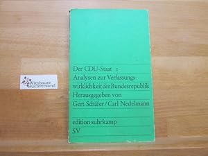 Bild des Verkufers fr Der CDU-Staat; Teil: 1. zum Verkauf von Antiquariat im Kaiserviertel | Wimbauer Buchversand