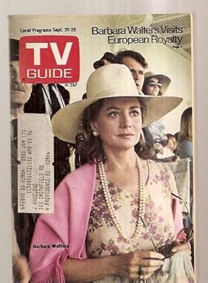 Seller image for Tv Guide Sept. 20 1975 Vol. 23 No. 38 Issue #1173 [barbara Walters Visits European Royalty / Barbara Walters] for sale by biblioboy