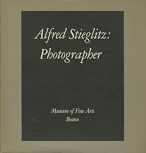 Imagen del vendedor de ALFRED STIEGLITZ: PHOTOGRAPHER a la venta por Andrew Cahan: Bookseller, Ltd., ABAA