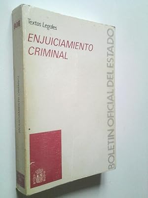 Immagine del venditore per Enjuiciamiento criminal. Textos legales venduto da MAUTALOS LIBRERA