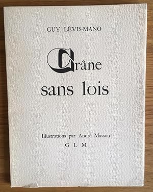 Seller image for Crne sans Lois. Illustrations par Andr Masson. for sale by ABC - Eric Girod