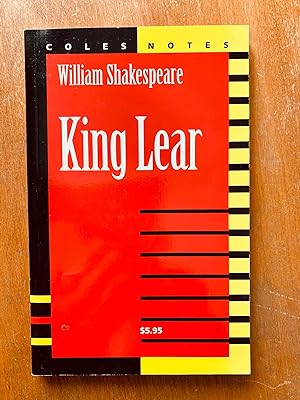 Immagine del venditore per King Lear: Notes (Coles Notes) venduto da Samson Books