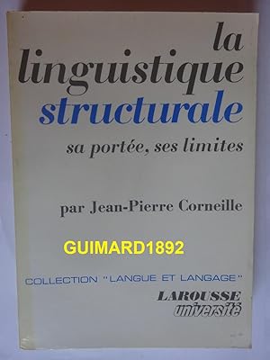 La Linguistique structurale