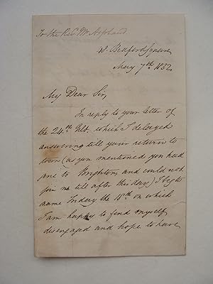 Imagen del vendedor de Raja Rammohun Roy, Autograph Letter Signed (Rammohan, Ram Mohan, Mohun) a la venta por C R Moore