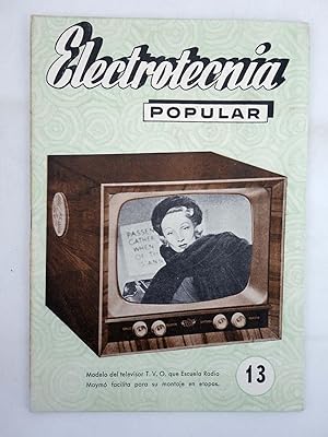 REVISTA ELECTROTECNIA POPULAR AÑO II N.º 13 (Vvaa) Maymó, 1959