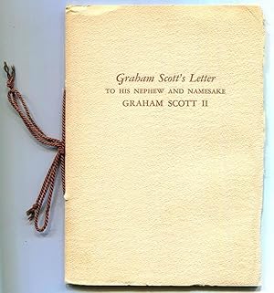 Graham Scott's Letter to His Nephew and Namesake Graham Scott II