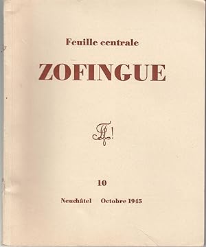Feuille centrale de Zofingue. Janvier 1945. no 10