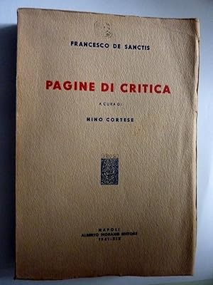 PAGINE DI CRITICA A cura di NINO CORTESE