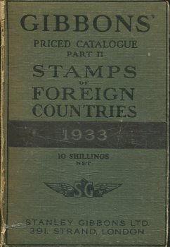 PRICED CATALOGUE IF STAMPS OF FOREIGN COUNTRIES (1933).