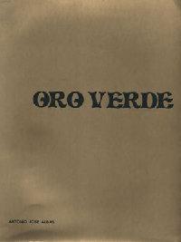 Seller image for ORO VERDE. for sale by Librera Anticuaria Galgo