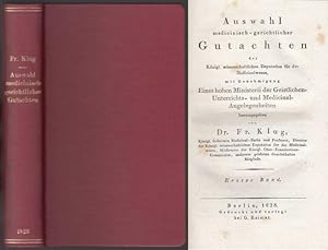 Auswahl medicinisch-gerichtlicher Gutachten der Königl. wissenschaftlichen Deputation für das Med...