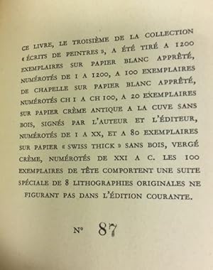Vernissages. Avec dix-huit lithographies originales - Introduction d'Adrien Bovy.