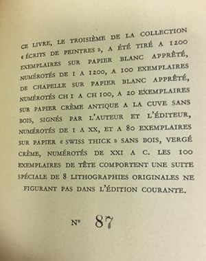 Seller image for Vernissages. Avec dix-huit lithographies originales - Introduction d'Adrien Bovy. for sale by Bhrnheims Literatursalon GmbH