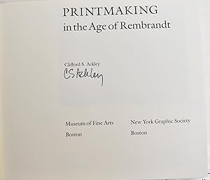 Seller image for Printmaking in the Age of Rembrandt for sale by Mullen Books, ABAA