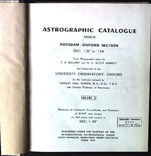 Astrographic Catalogue, Potsdam, Oxford Section, Vol.2, Dec.+33°