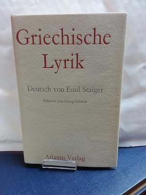 Bild des Verkufers fr Griechische Lyrik. zum Verkauf von Kepler-Buchversand Huong Bach