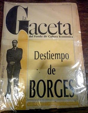Bild des Verkufers fr Destiempo de Borges zum Verkauf von DEL SUBURBIO  LIBROS- VENTA PARTICULAR