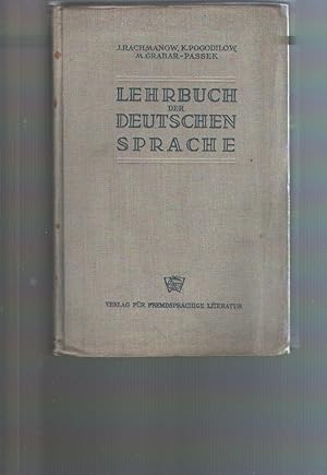 Lehrbuch der deutschen Sprache