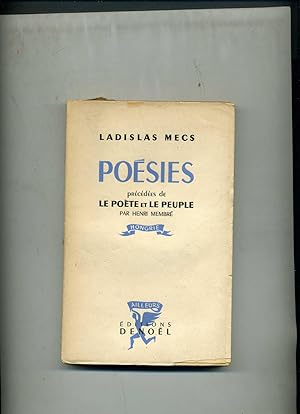 Bild des Verkufers fr POSIES prcdes de LE POTE ET LE PEUPLE par HENRI MEMBRE zum Verkauf von Librairie CLERC