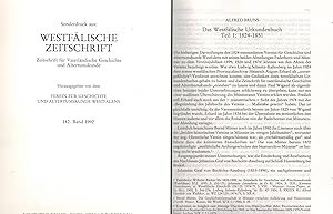 Bild des Verkufers fr Das Westflische Urkundenbuch. Teil 1: 1824 - 1851 (Sonderdruck) zum Verkauf von Paderbuch e.Kfm. Inh. Ralf R. Eichmann