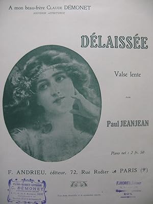 Seller image for JEANJEAN Paul Dlaisse Valse lente Piano for sale by partitions-anciennes