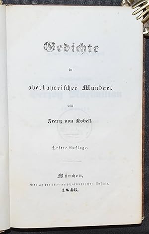 Seller image for Gedichte in oberbayerischer Mundart. for sale by Antiquariat Haufe & Lutz