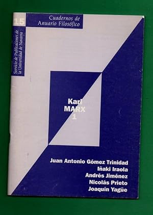 Image du vendeur pour KARL MARX. 1. El Capital. Contribucin a la crtica de la economa poltica. Gua de comentario de texto. (Cuadernos de anuario filosfico). I. mis en vente par Librera DANTE