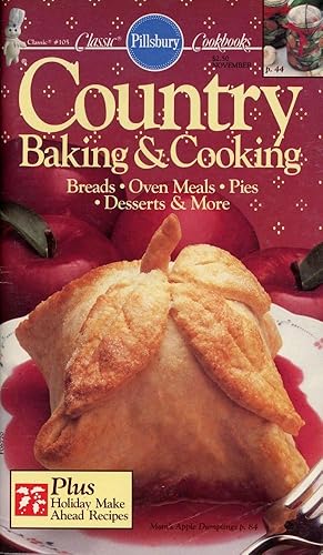 PILLSBURY CLASSIC COOKBOOKS F06770, #105 : 1989: COUNTRY BAKING & COOKING : Breads, Oven Meals, P...