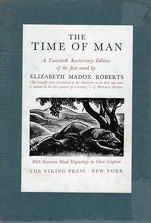 Seller image for The Time of Man A Novel by Elizabeth Madox Roberts; With Wood Engravings by Clare Leighton for sale by Royoung Bookseller, Inc. ABAA