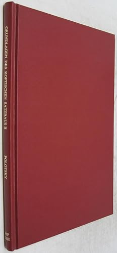 Immagine del venditore per Grundlagen Des Koptischen Satzbaus, Zweite Halfte (American Studies in Papyrology 29) venduto da Powell's Bookstores Chicago, ABAA