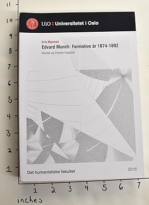 Seller image for Edvard Munch: Formative r 1874-1892 : norske og franske impulser [Dr.philos.-avhandling] for sale by Mullen Books, ABAA