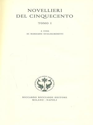 Immagine del venditore per Novellieri del cinquecento I venduto da Librodifaccia