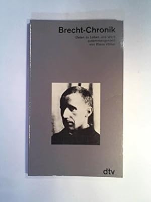Seller image for Brecht-Chronik : Daten zu Leben u. Werk. zsgest. von / dtv ; 3257 for sale by Antiquariat Buchhandel Daniel Viertel