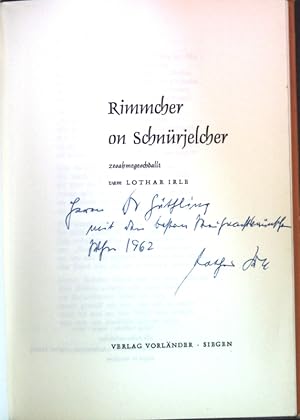 Rimmcher on Schnürjelcher (SIGNIERTES EXEMPLAR);