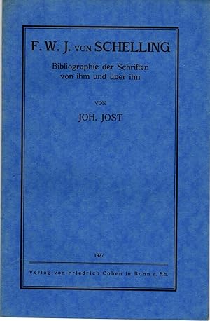 Image du vendeur pour Bibliographie der Schriften von ihm und ber ihn von Joh(annes) Jost. mis en vente par Rdner Versandantiquariat