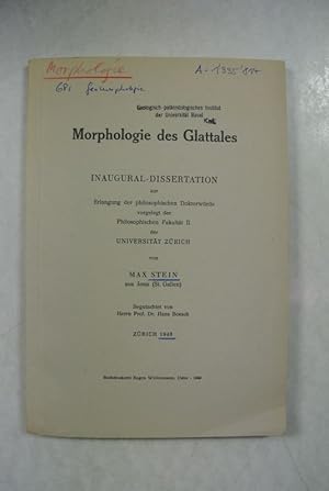 Morphologie des Glattales. Inaugural-Dissertation (Universität Zürich).