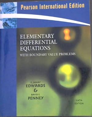 Imagen del vendedor de Elementary Differential Equations with Boundary Value Problems a la venta por Chapter 1