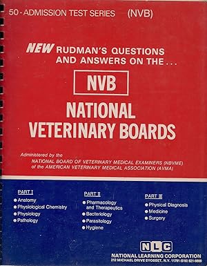 Seller image for National Veterinary Boards (NBE/NVB) - Parts l, ll and lll (One Volume) (Admission Test Passbooks) for sale by Alplaus Books