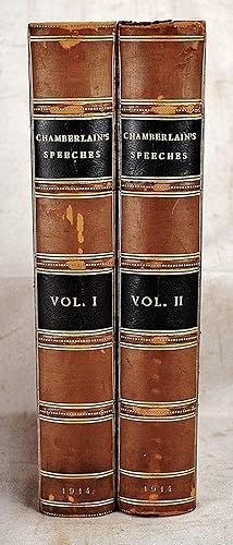 Seller image for MR. CHAMBERLAIN'S SPEECHES. VOLUMES I AND II. (2 VOLUME SET). for sale by Sequitur Books